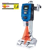 Scheppach Tischbohrmaschine DP60 mit digitalen Display, LED-Licht und Laser für präzise Bohrungen in verschiedenen Materialien. 2-Gang Getriebe mit variabler Drehzahl.