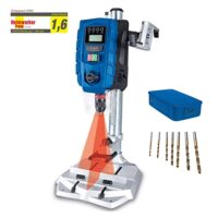 Tischbohrmaschine mit digitalischem Display, LED-Licht und Laserfunktion, variabler Drehzahl von 170 bis 2600 min-1