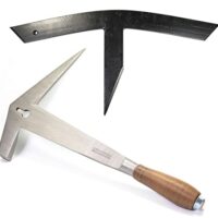 myMAW Schieferhammer rechts Bundle mit Haubrücke gebogen Hammer für Dachziegel und Schieferarbeit