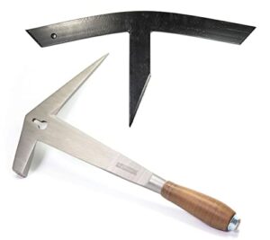 myMAW Schieferhammer rechts Bundle mit Haubrücke gebogen Hammer für Dachziegel und Schieferarbeit