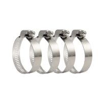 4 Stück Schlauchschellen, Edelstahl-Schellen, Rohrschellen mit verstellbarer Spannung von 27-51 mm für sicherere Befestigung von Schläuchen und Rohren