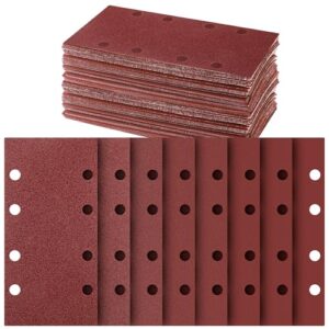 Schleifblatt Set aus hochwertigen Aluminiumoxid-Körnern, verschiedene Körnungen und Größe 93 x 185 mm