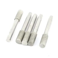 6 mm Schaft 8 mm Zylinder Kopf Schleifstifte-Bit, 5 Stück pro Packung