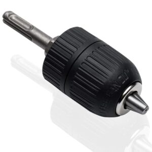 Schnellspannbohrfutter für Bohrmaschinen mit 1/2'' SDS Plus Adapter und Vielzahl an Vorteilen wie breite Anwendungsmöglichkeiten, schnelles und einfaches Wechseln von Zubehörteilen und leicht zu öffnen und schließen