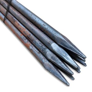 Schnureisen für Heimwerker, 10 Stück, Länge 80 cm - 120 cm, Durchmesser 16 mm oder 18 mm, robust und stabil, ideal für Wege- und Gartenbau