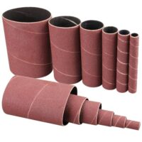 12 Stück 114mm Schleifhülsen für Exzenterschleife, Körnung 120, verschiedene Durchmesser