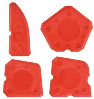 Silikon Abzieher und Silikonspritzen, perfekt für das Entfernen von überschüssigem Silikon, Glätten von Fugen oder präzises Arbeiten mit flüssigem Silikon.