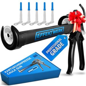 Silikonspritze Profi Kartuschenpresse mit 25:1 Kraftübersetzung - Perfekte Pistole für Dicht- und Klebstoffkartuschen