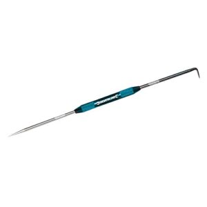 Silverline MT60 Ingenieurs-Anreißnadel 200 mm, hochwertiges Werkzeug für verschiedene Anwendungen, gerades und gebogenes Ende, präzisionsgefertigt mit gehärteten Stahlspitzen und verchromter Oberfläche