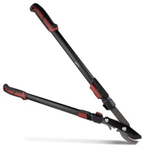 Astschere mit scharfer Klinge, Bypass Baumschere für frisches Holz bis Ø 40 mm, Teleskop Bypass Getriebeastschere SG-21 von siwitec