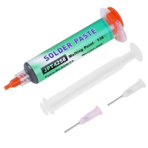 Bleifreie Lötpaste mit niedrigem Schmelzpunkt, ideal für Elektronik-Projekte wie BGA, IC, PCB, CPU, LED, SMT und andere elektronische Komponenten.