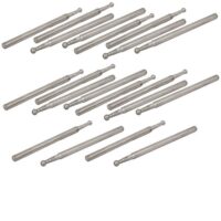 Set aus 20 montierten Bits mit 2,35 mm Schaft und 2 mm Kopfgröße für Schleifbearbeitung von Metall oder anderen Materialien