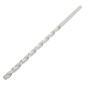 Spiralbohrer für Bohrungen in Holz und Metall, Länge 300 mm, Durchmesser 8 mm, Schaftdurchmesser 8 mm, Material HSS (High-Speed-Steel), Verlängerung für erhöhte Präzision bei Bohrungen