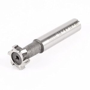 Hochleistungsstahls Formfräser mit 6 Schneiden für T-Schaften, 16 mm Schneidedurchmesser und 4 mm Tiefe