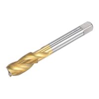 Gewindebohrwerkzeug mit Spiralnut, M12x1, metrisch, HSS, titanbeschichtet, 3 Rillen für Gewindeschneiden und Sacklöcher