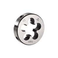 Hochwertige Runde Schneideisen Maschinensystem mit Rechtsgewinde-Matrize für Legierungsstahl M18 X 1, perfekt für Gewindebearbeitung in harte Materialien wie Metall und Herstellung neuer Gewinde in weichem Material wie Kunststoff