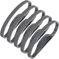 Sruhrak Schleifbänder 13 x 457mm, 30 Stück, 400 Grit Siliziumkarbid-Schleifbänder zum Polieren und Entrosten von Metall