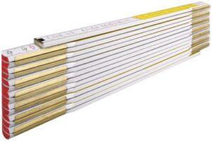 Hochwertiger Zollstock mit metrischer Schnellablese-Skala, ideal für Heimwerker und Handwerker