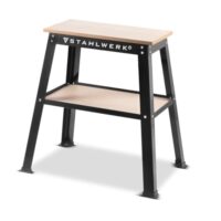 STAHLWERK Universal-Maschinenständer UM-10 ST mit 225 kg Tragkraft und verstellbarer Maschinentisch für Werkstatt, Heimwerkerecke oder Gewerbeabteilung