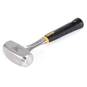Stanley Fäustel Antivibe, Werkzeug für Heimwerker und Handwerker, Vibrationsdämpfung, Stahlstiel, thermoplastischer Gummigriff, Kopflänge 100mm