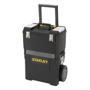 Stanley Rollende Werkstatt, zwei separat verwendbare Werkzeugboxen, robuster Kunststoff, Organizer, perfekte Lösung für Heimwerker und Handwerker
