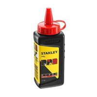 Stanley Schlagschnurkreide (115 g, gut haftend, sehr wasserfest, schwer löslich) in Kunststoffdose, rot