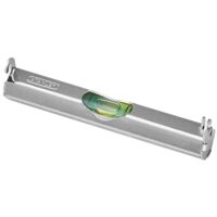 Stanley Schnurwasserwaage, leichte Aluminium-Ausführung, 2 Haken für Schnurnutzung, flache Unterseite