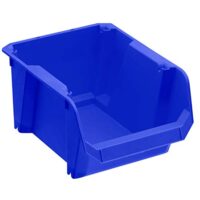 Stanley Lagersichtkästen #2, blau, schlagfestes Polypropylen, stapelbar, Wandmontage möglich, ideal zur Aufbewahrung von Kleinteilen, Werkzeugen, Zubehör und mehr