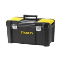 STANLEY Werkzeugbox leer, roter Koffer mit Metallschließen und Organizer