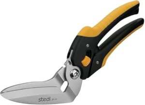 Hochleistungsteppichscheren mit feinsten Klingen und universal für Teppiche, elektrische Kabeln, Stoff und Eisenbleche geeignet.