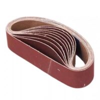 Stoff-Schleifbänder, Bandschleifpapier, 10 Stück, 30 mm x 380 mm für Metall, Holz und andere Materialien, hochwertige Qualität, präzise gefertigt, feuchtigkeitsbeständig, hitzebeständig und verschleißfest