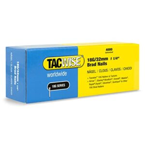 TACWISE 1712 Stauchkopfnägel Brad Typ 18G / 32 mm, verzinkt, Silberfarbe, 4000 Stiftnägel im Set