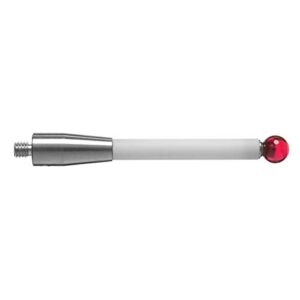 Tastereinsatz für taktile Messtaster, Gewinde M4, Rubinkugel Ø6mm, Keramikschaft, Länge 50 mm