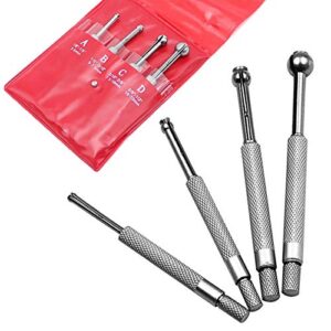 Teleskop-Bohrungsmessgerät Set mit 4 Teleskopen für Lochmessungen von 3 bis 13 mm, hochwertiger Kohlenstoffstahl, langlebig und wiederholbare Verwendung