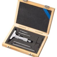 Tiefenmessschraube 0-100 mm Zubehör für Bohrmaschinen, hochwertiges Messzubehör mit Genauigkeit 0,01 mm