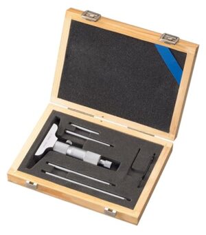 Tiefenmessschraube 0-100 mm Zubehör für Bohrmaschinen, hochwertiges Messzubehör mit Genauigkeit 0,01 mm
