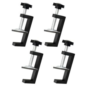Tischklemme Kit, 4 Stück G-Klemme mit verstellbaren Schraubzwingen, universell für Schlafzimmer, Küche und Badezimmer