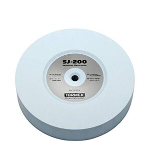 TORMEK SJ-200 - Schleifstein für T3, hochwertiger Schleifstein aus Japan, ideal für das Schärfen von Handwerkzeugen, spiegelblaue Oberfläche mit kaum sichtbaren Schleifrillen