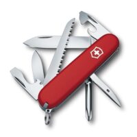 Victorinox Taschenmesser Hiker, Schweizer Multitool mit 13 Funktionen, einschließlich Klinge und Dosenöffner, ideal für Abenteuerreisen und Outdoor-Aktivitäten.