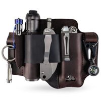 Multitool-Leder-Scheide, EDC-Taschen-Organizer für Herren mit Platz für Taschenlampe, Multitool, Stifte und Schlüssel