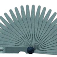Vogel Germany Fühlerlehren-Satz (21 Blatt, Messbereich: 0,05 – 2,00 mm, aus gehärtetem Federstahl, konische Blattform, 100 mm lang)