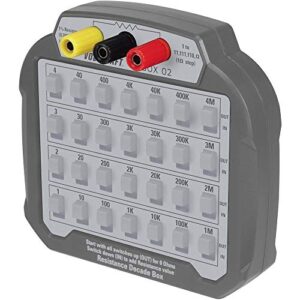 VOLTCRAFT R-BOX 02 Mess-Dekade Widerstand 1% - Einsetzen beliebiger Widerstandswerte für Projekte mit Elektronik und Messtechnik