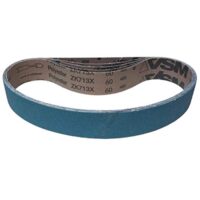 VSM Schleifband ZK713X - 50 x 800 mm - Körnung P120 - 5 Stück - für Metall Edelstahl INOX - reißfeste robuste Gewebeunterlage - Profi-Schleifbänder für Schärfmaschinen