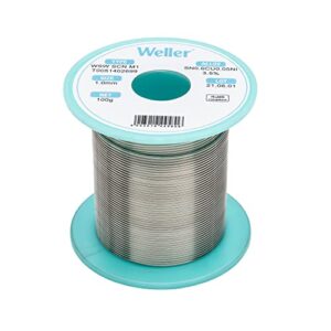 Bleifreier Lötdraht von Weller, 1,0 mm Durchmesser, 100 g Packungsgewicht, hochwertige Legierung für optimale Lötqualität und Produktivität