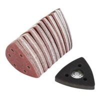 Wendry 101PCS Schleifset mit 5 verschiedenen Schleifen für Bosch Fein Oszillierende Multitool-Schneidpads zum professionellen Schleifen und Polieren von Werkstücken.