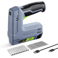 Kabelloser Hefter mit 2000 mAh Akku und 2000 Heftklammern für DIY-Projekte in Möbeln, Tischlerei