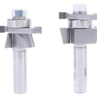 Professionelles Schranktürfräsen-Bit-Set für modernes Muster und professioneller Aussehen bei Schränken, 1/2-Zoll-Schaft, für 1/4-Zoll-Panels, 15° Shaker Bissen