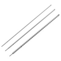 Wiltec SDS Bohrer Set 3 teilig mit Hammerbohrer und Durchbruchbohrer für Wände, Beton und Stein aus Stahl
