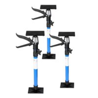 Wiltec Zargenspanner 3er Set, stufenlos von 51-115 cm mit max. 30 kg Tragkraft, mit neigbaren Druckplatten und Montagestütze für Türrahmen