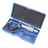 Mikrometerschraube mit 0,01mm-Auflösung für genaues Messen von Außen- oder Innendurchmessern bis 25mm